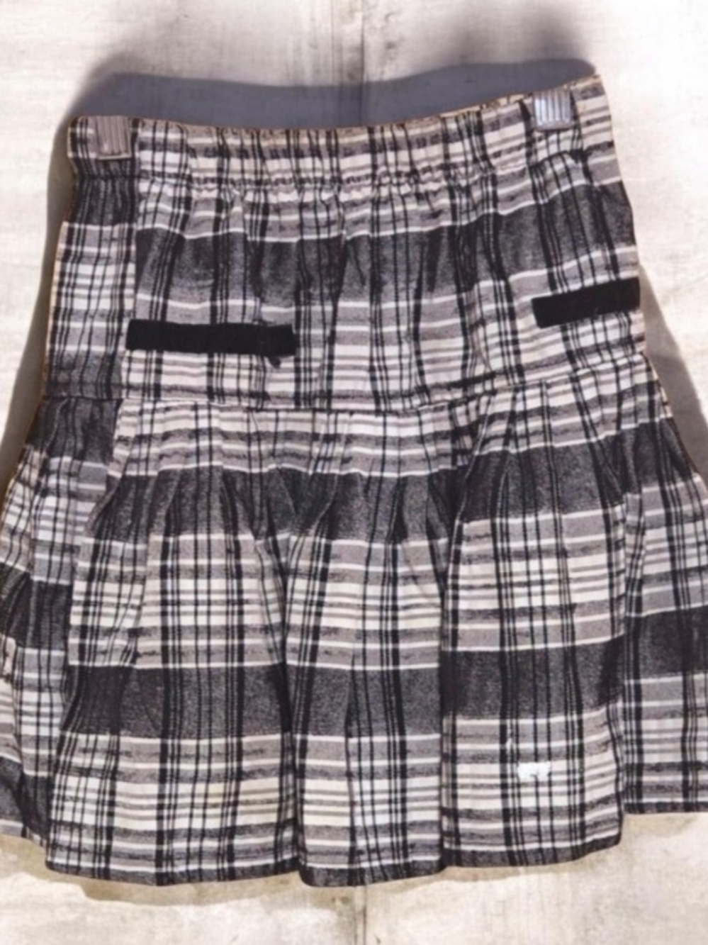 BLACK STRIPES GIRL FASHION SKIRT